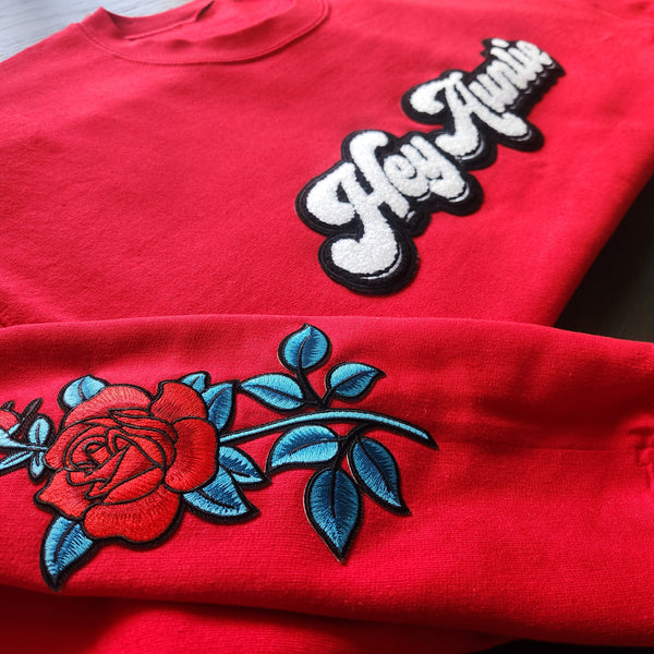 "Hey Auntie"-Red Crewneck
